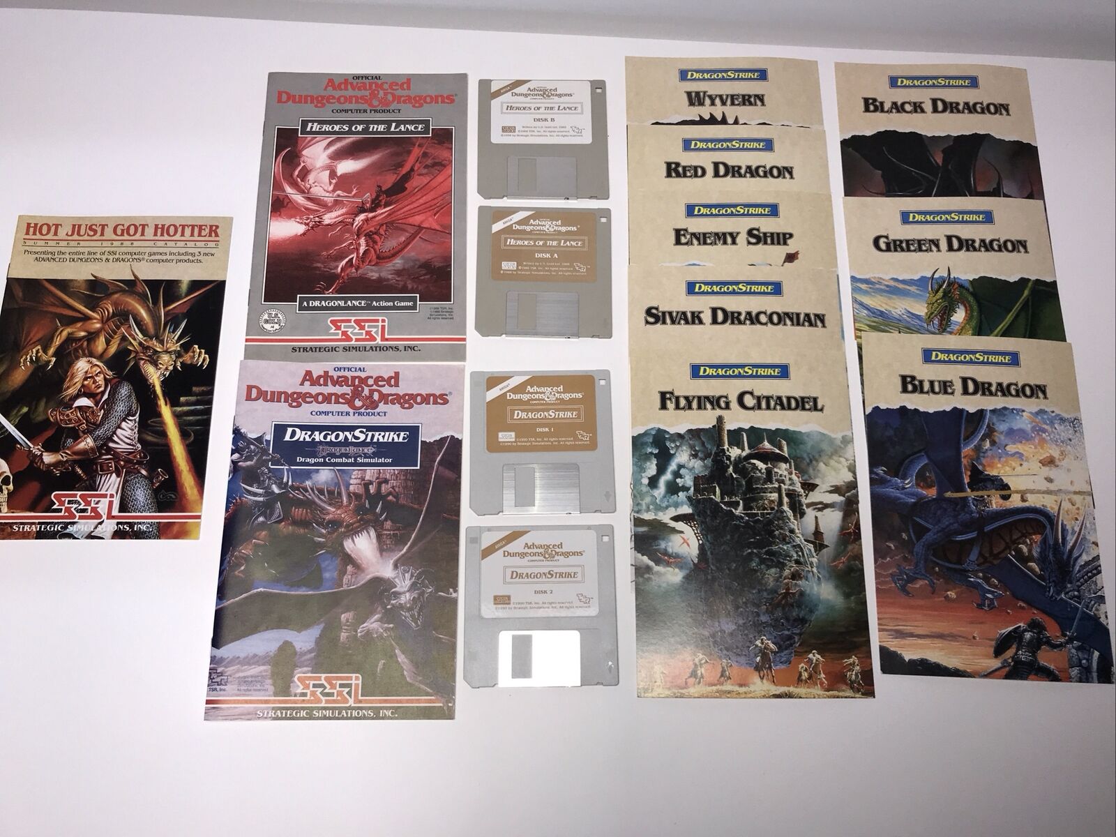 2 Commodore Amiga Dungeons And Dragons Games-with Books 