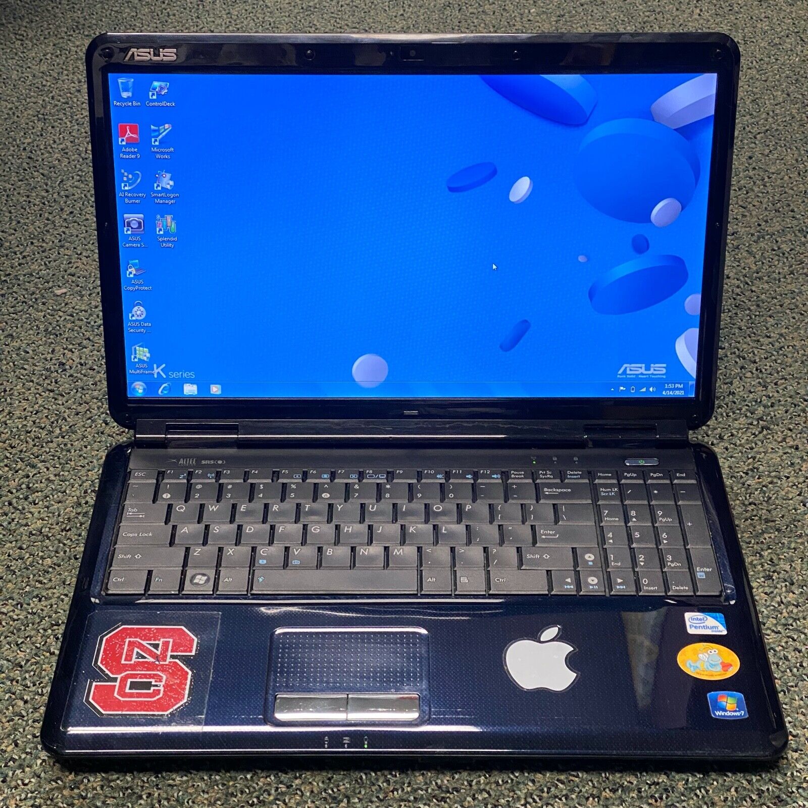  ASUS Notebook K60IJ Series (2.10GHz | 4GB RAM )  Laptop READ #H255 