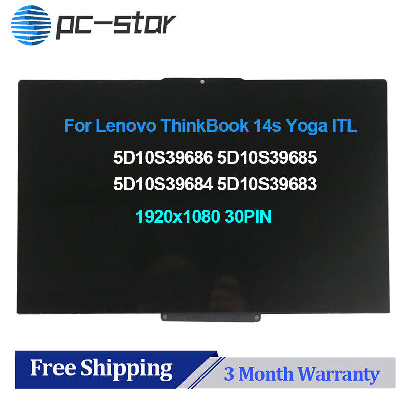 New Touch Screen LCD Display Assembly for Lenovo ThinkBook 14s Yoga ITL 20WE 14'