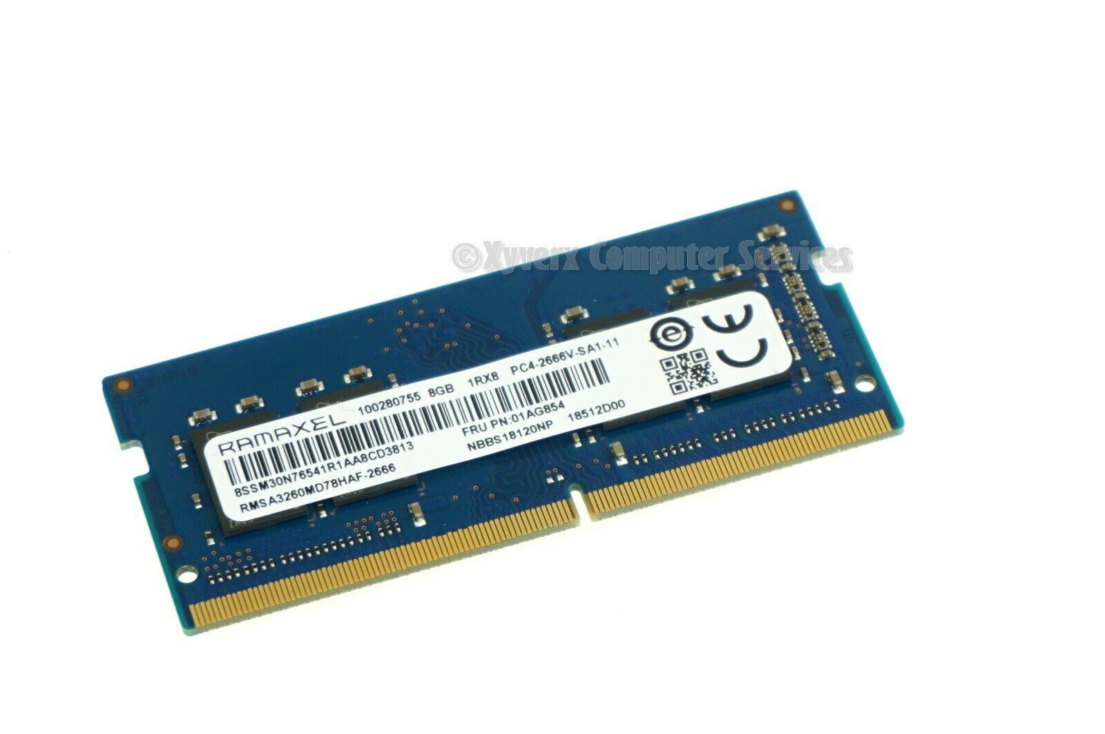 RMSA3260MD78HAF-2666 GENUINE RAMAXEL LAPTOP MEMORY 8GB DDR4 PC4-2666V (CA612)