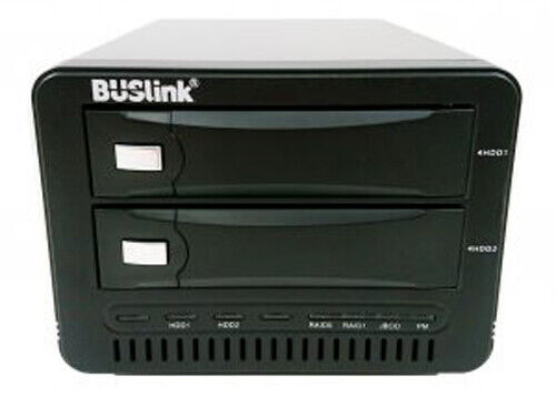 BUSlink 2-Bay RAID 1 Mirror USB 3.0/ eSATA External Desktop Hard Drive 8TB 