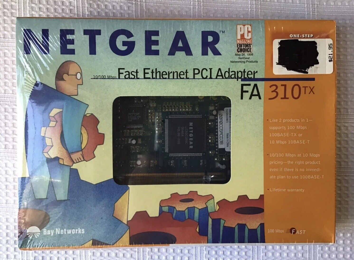 Netgear Fast Ethernet PCI Adapter FA 310 TX Bay Networks, New In Box
