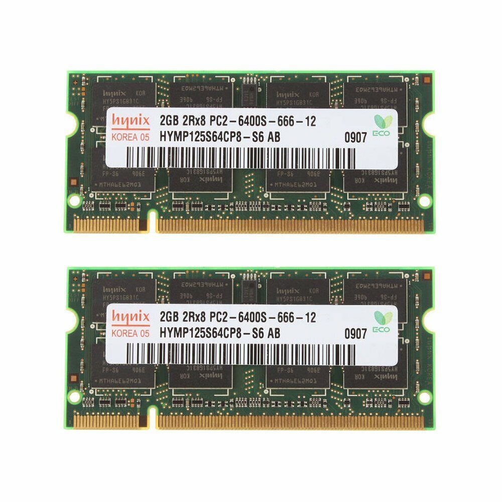 4GB 2x 2GB DDR2 Laptop SODIMM Memory For Apple MacBook A1181 (13\