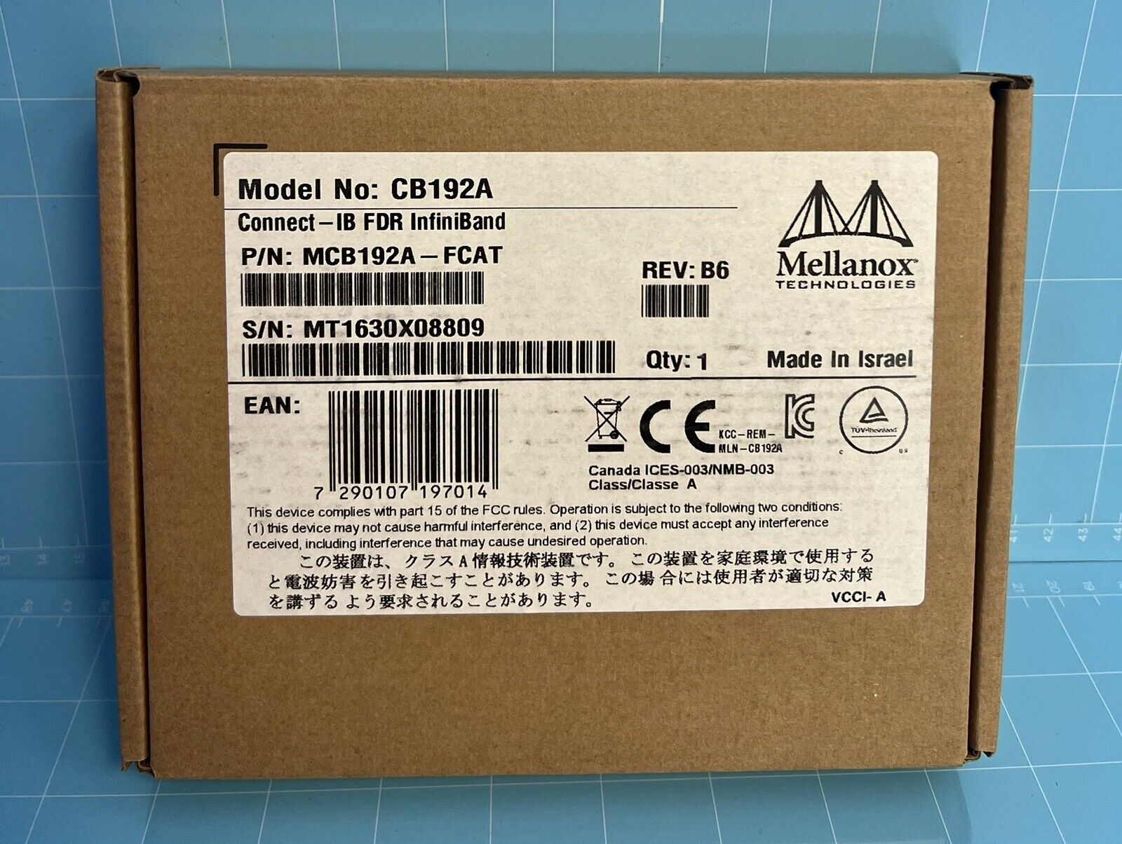 Mellanox MCB192A-FCAT Connect-IB FDR Infiniband 56Gb/s 2Port Adapter Card CB192A