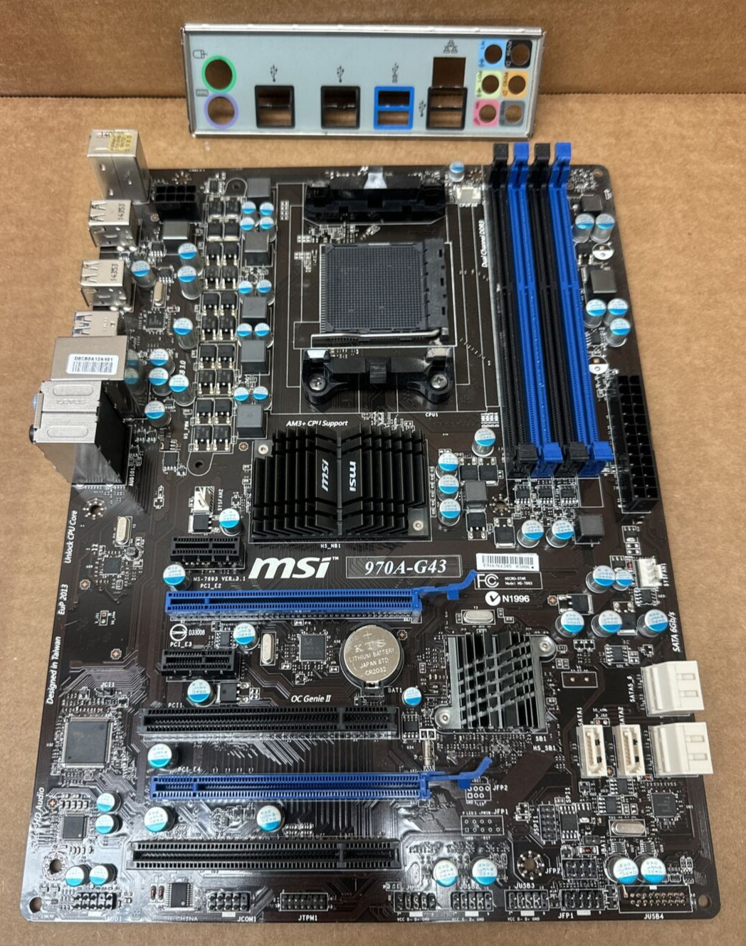 MSI 970A-G43 AM3+ Motherboard ATX DDR3 AMD FX Support USB 3.0 SATA III Crossfire