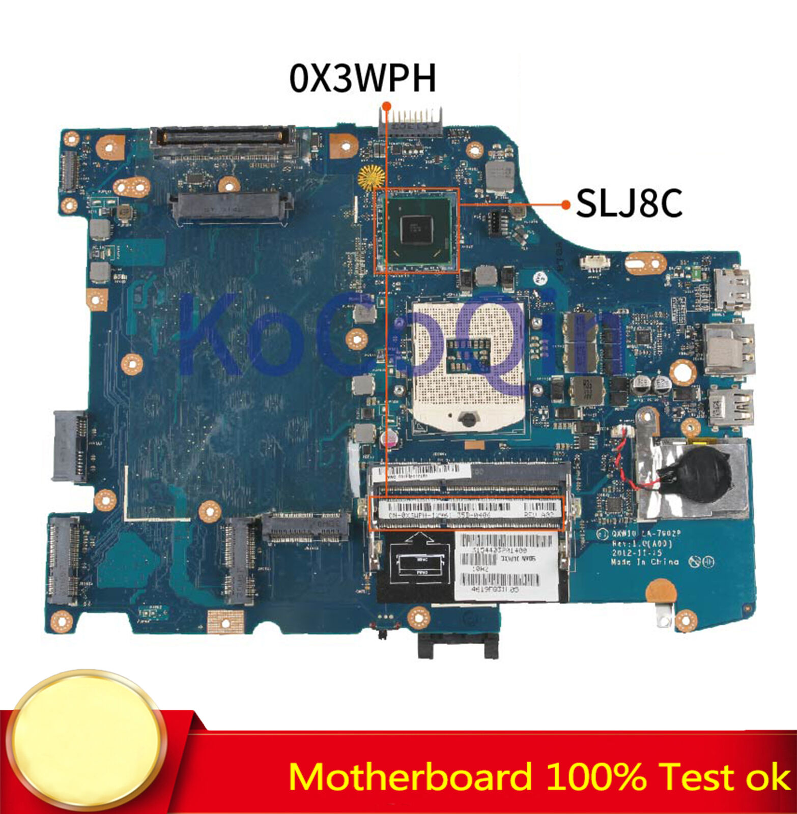 FOR DELL Latitude 5530 E5530 Laptop Motherboard LA-7902P 0X3WPH 100% Test Work
