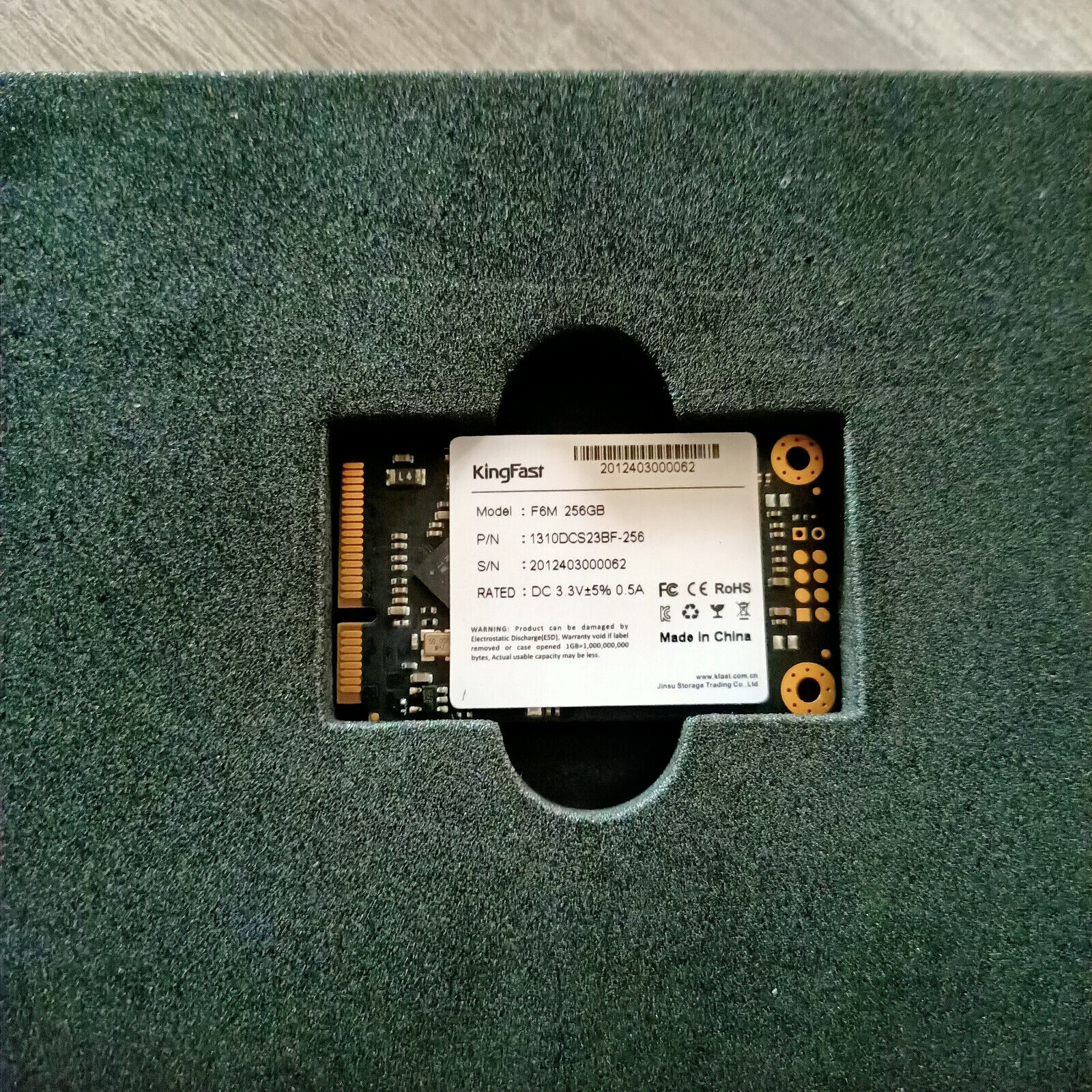 SSD Kingfast 256GB Dell Latitude E7240 New