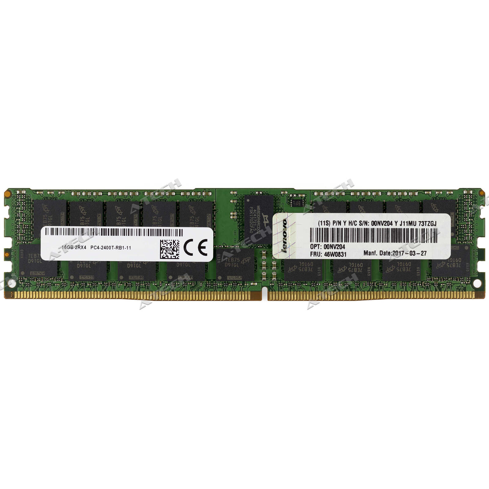 IBM-Lenovo 16GB DDR4-2400 REG RDIMM 00NV204 46W0829 46W0831 Server Memory RAM