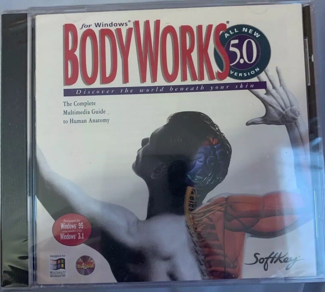 Bodyworks 5.0 (Windows CD-Rom, 1995, Softkey)