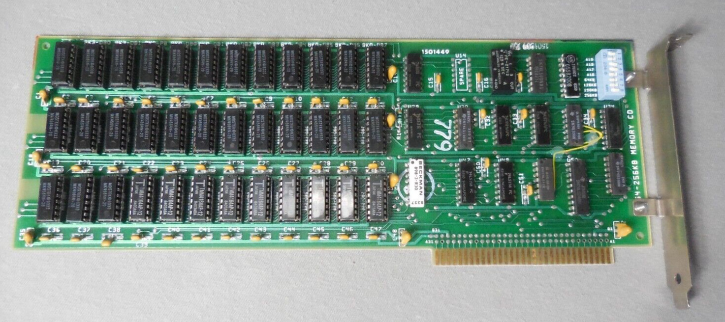 IBM 256K Memory Expansion Board pn 1501989 XM ISA Card for IBM PC Removable RAM