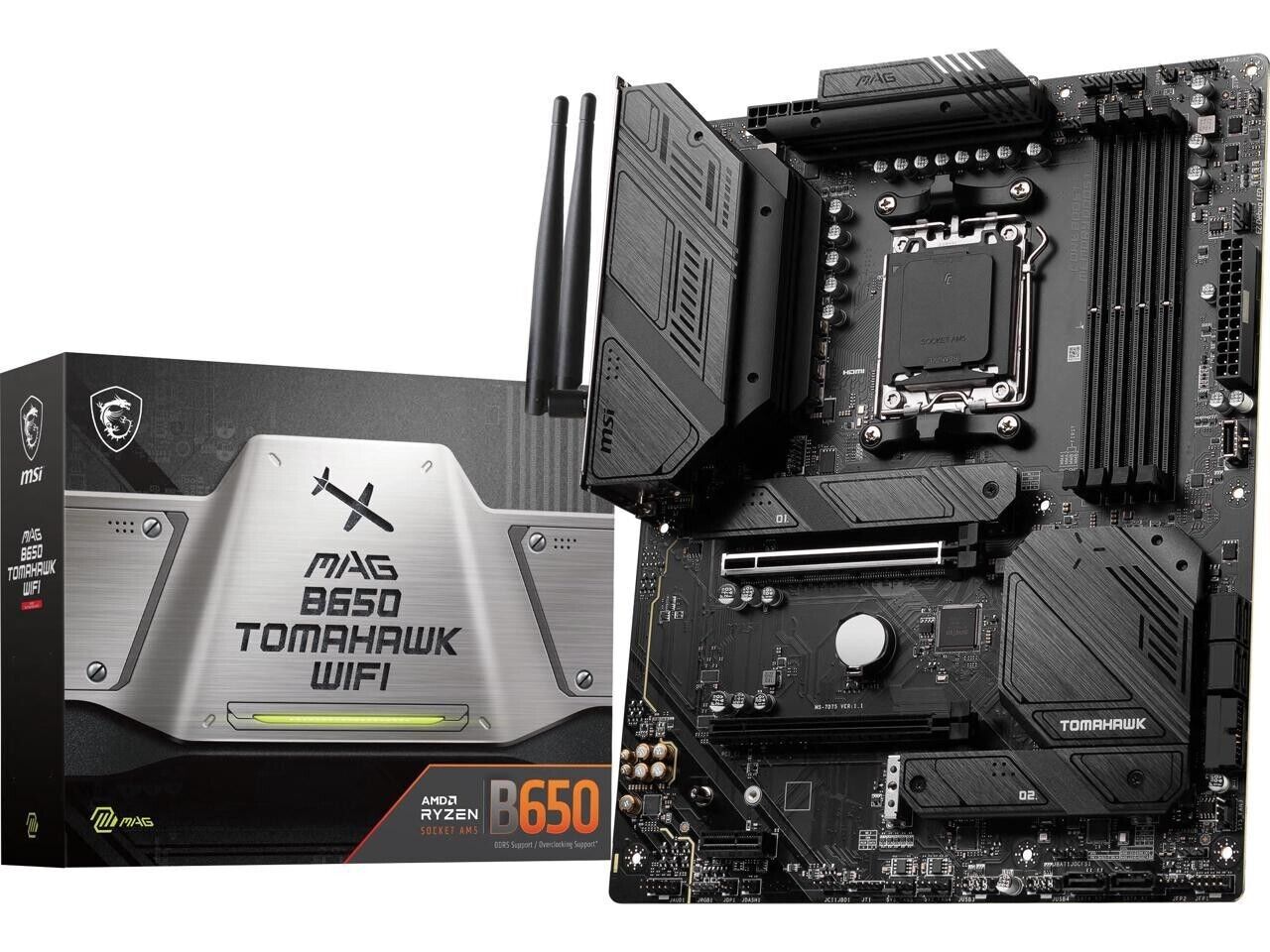 (Factory Refurbished) MSI MAG B650 TOMAHAWK WIFI AM5 AMD ATX Motherboard