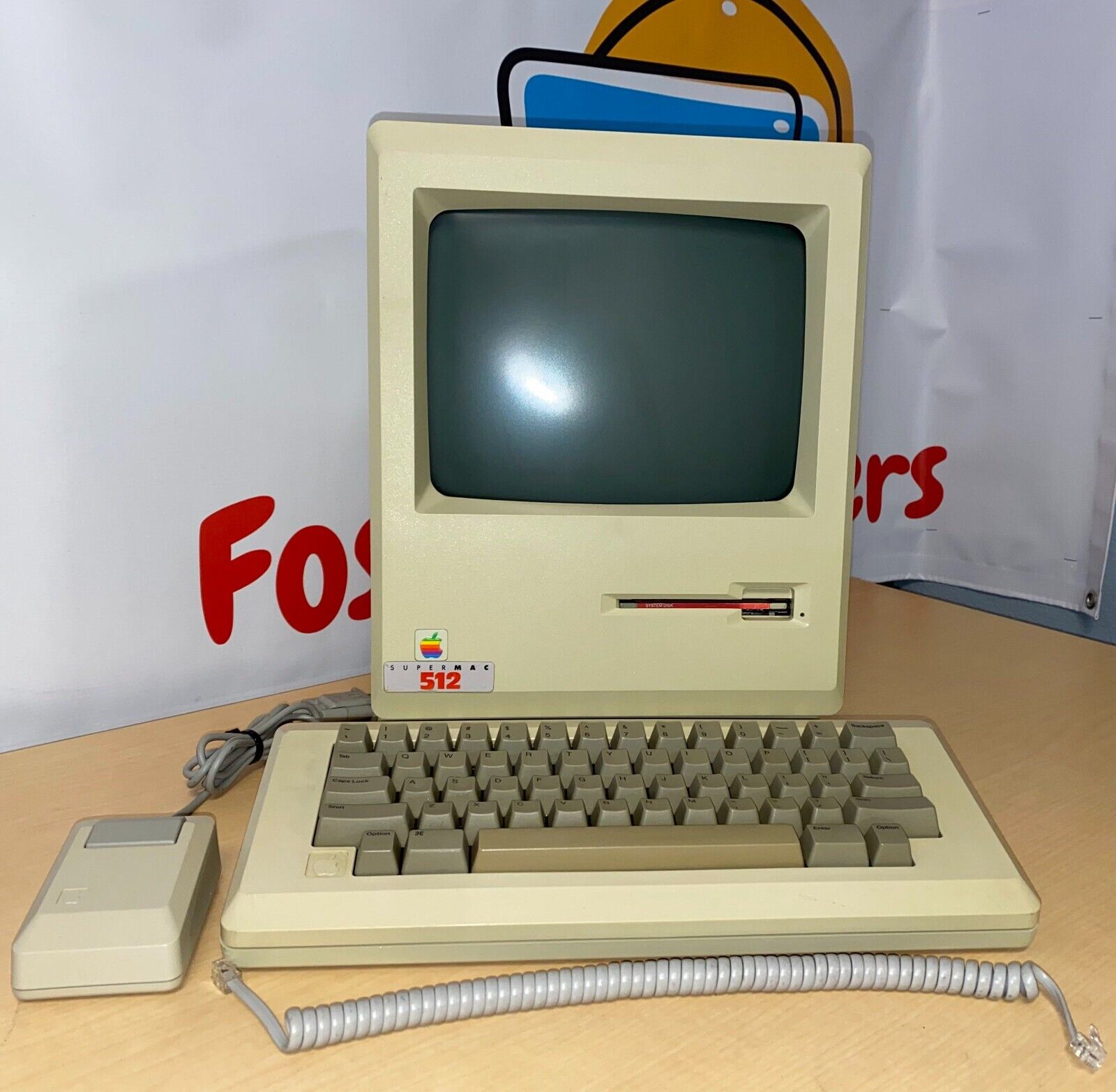 Apple Macintosh Mac 128K M0001 Computer 1984 w/Keyboard M0110 Mouse M0100 & Bag