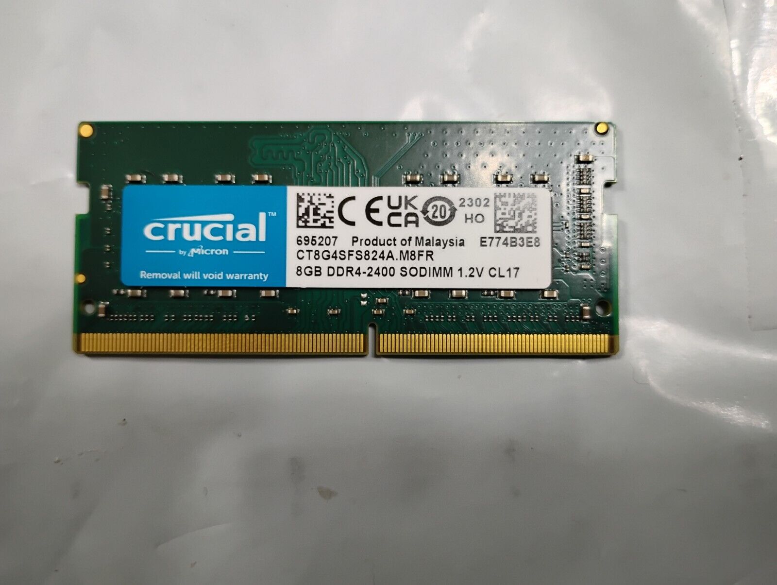 Memory RAM Crucial 8GB DDR4-2400 PC4-19200