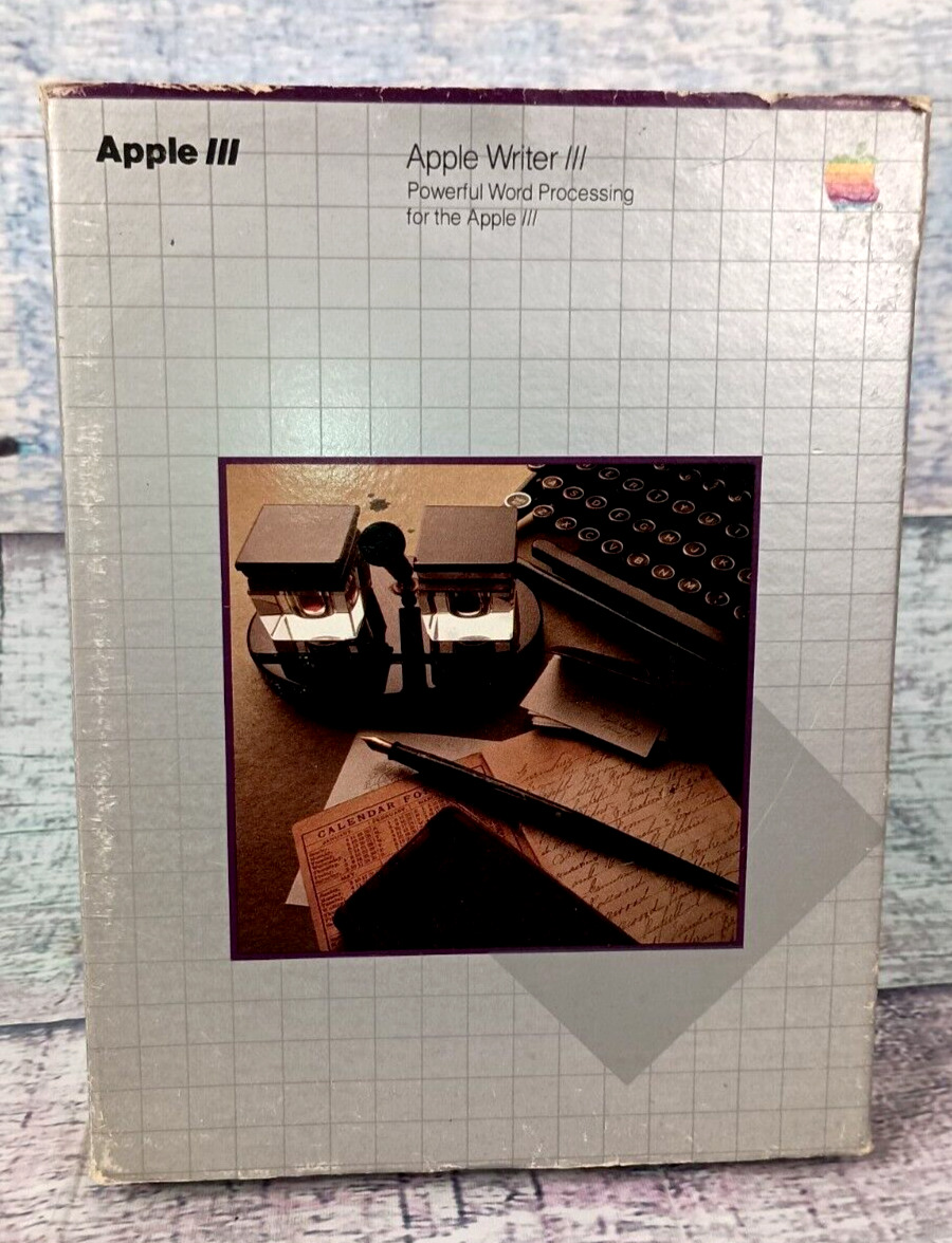 Apple III Apple Writer III Word Processing 1982 In Original Box, Vintage
