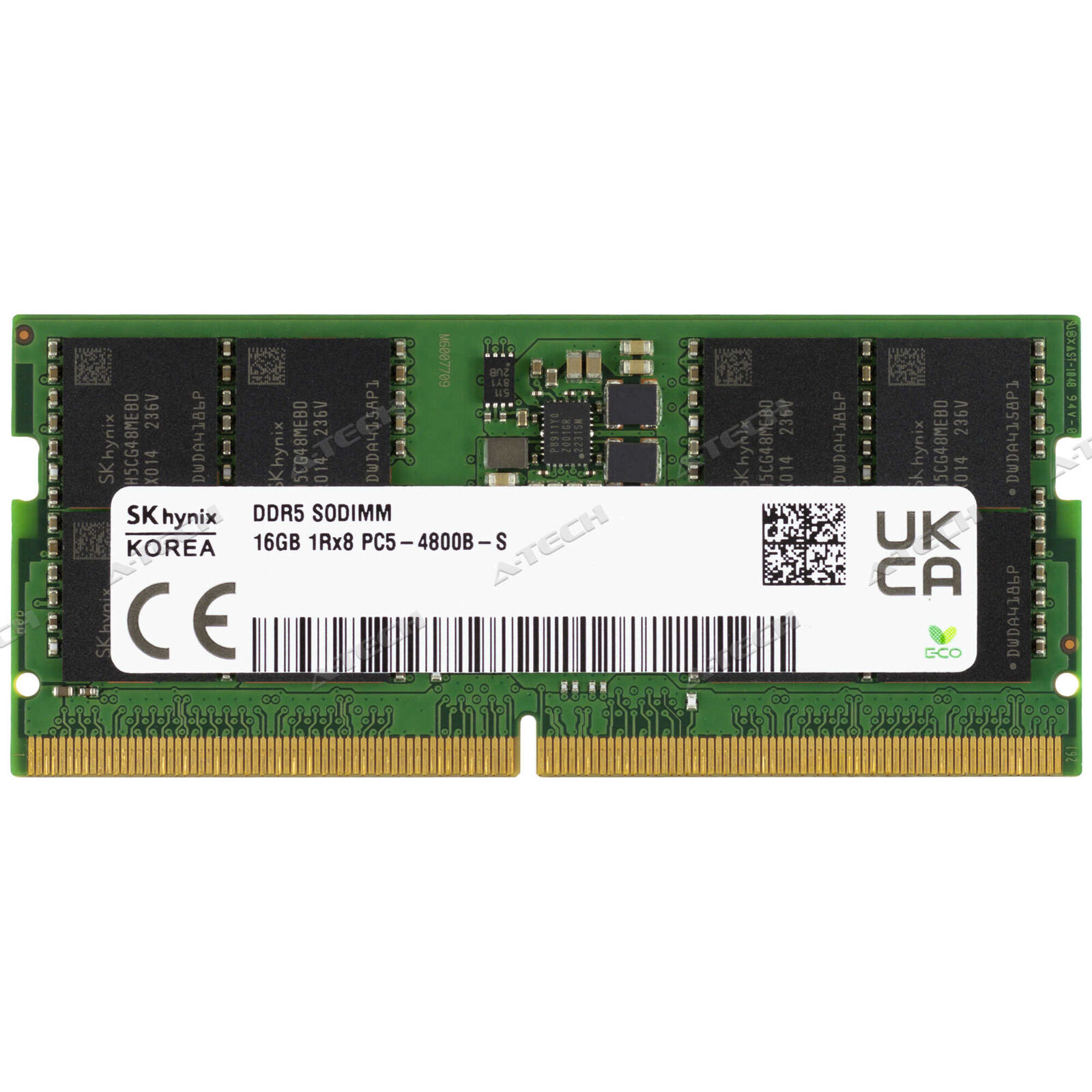 Hynix 16GB 1Rx8 PC5-4800 SODIMM DDR5-38400 262-Pin Non-ECC Laptop Memory RAM 1x