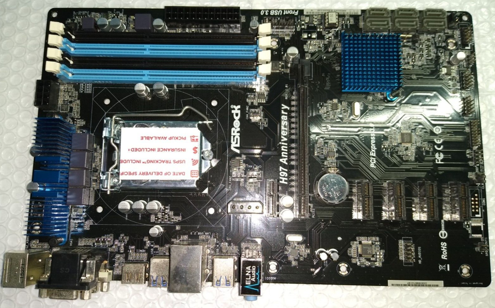 ASRock Intel Motherboard H97 Anniversary LGA 1150 DDR3 HDMI USB 3.0 SATA