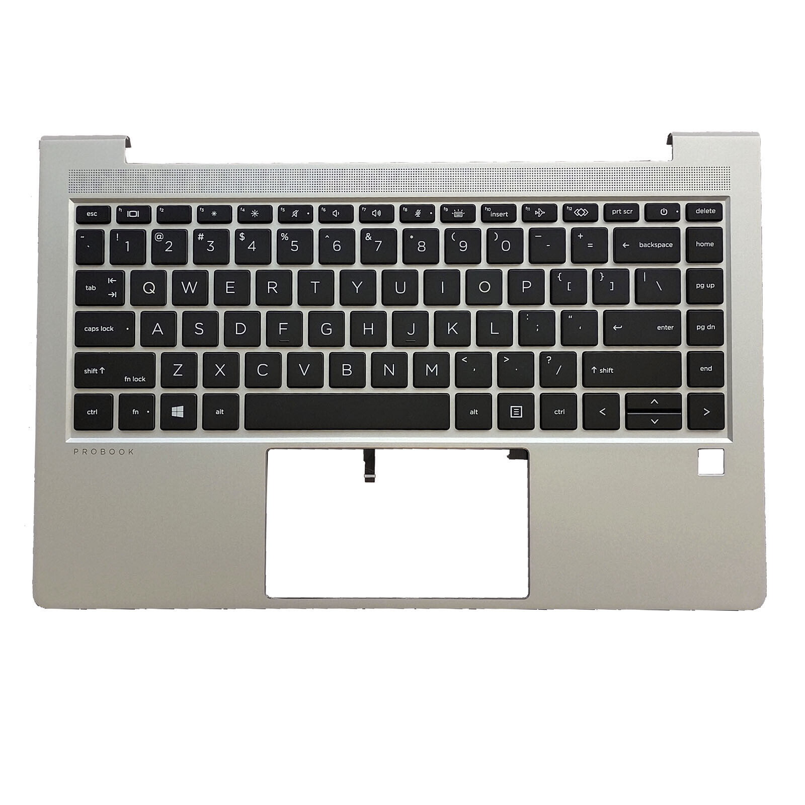 For HP ProBook 440 G8 445 G8 Palmrest Case Backlit US Keyboard M23769-001 Silver