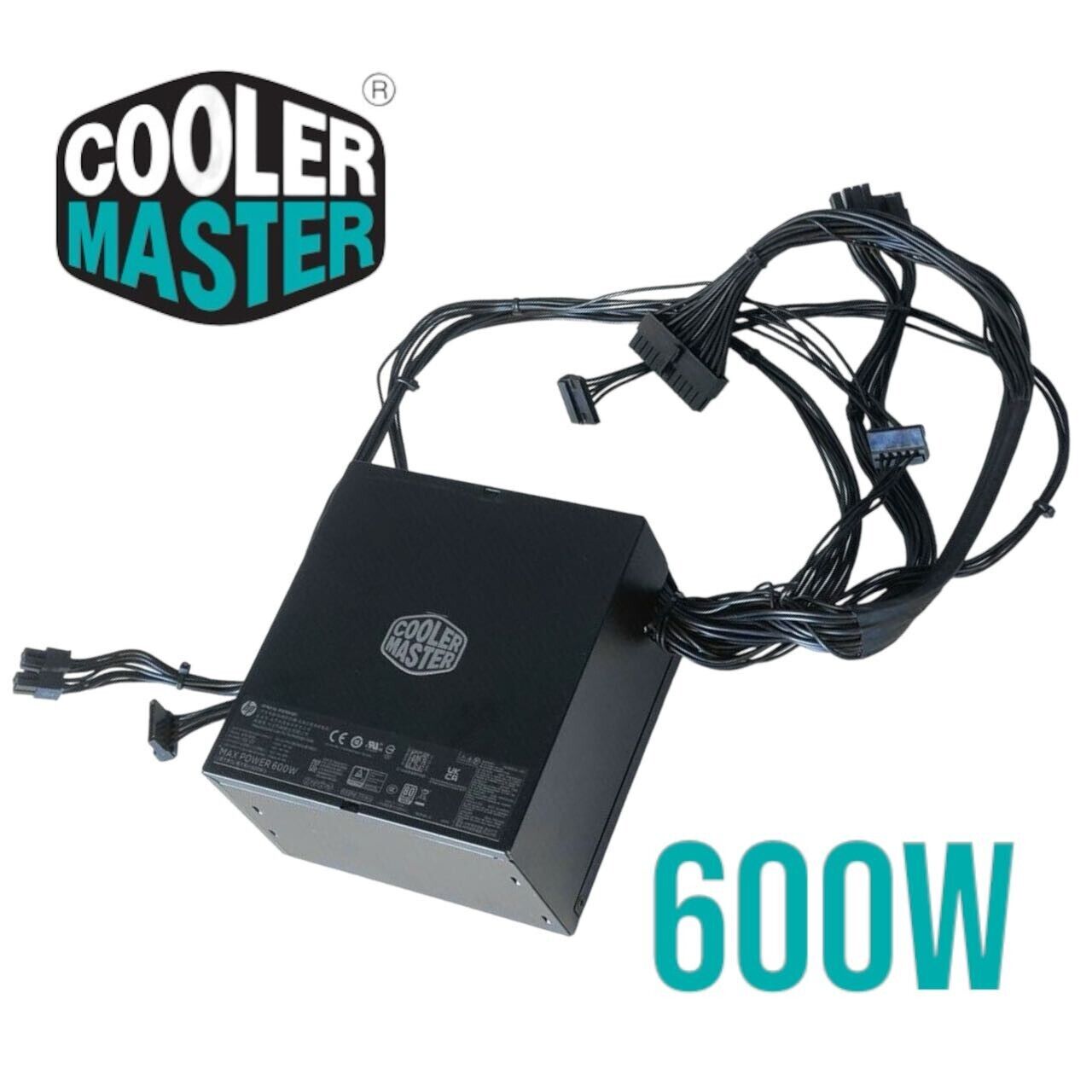 Cooler Master 600W Computer Power Supply 80Plus Gold Certified ATX PSU