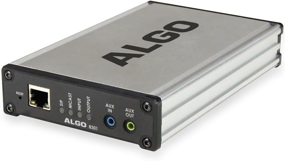Algo 8301 PoE IP Voice Paging Adapter with Audio Streaming and Bell Scheduler