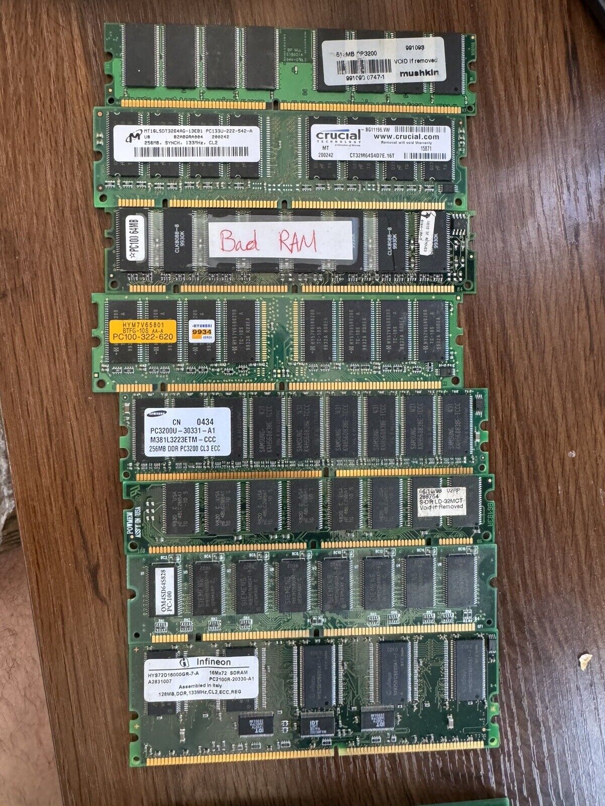 bulk 50 pieces  SO-DIMM sodimm DDR SDRAM Memory assorted laptop desktop