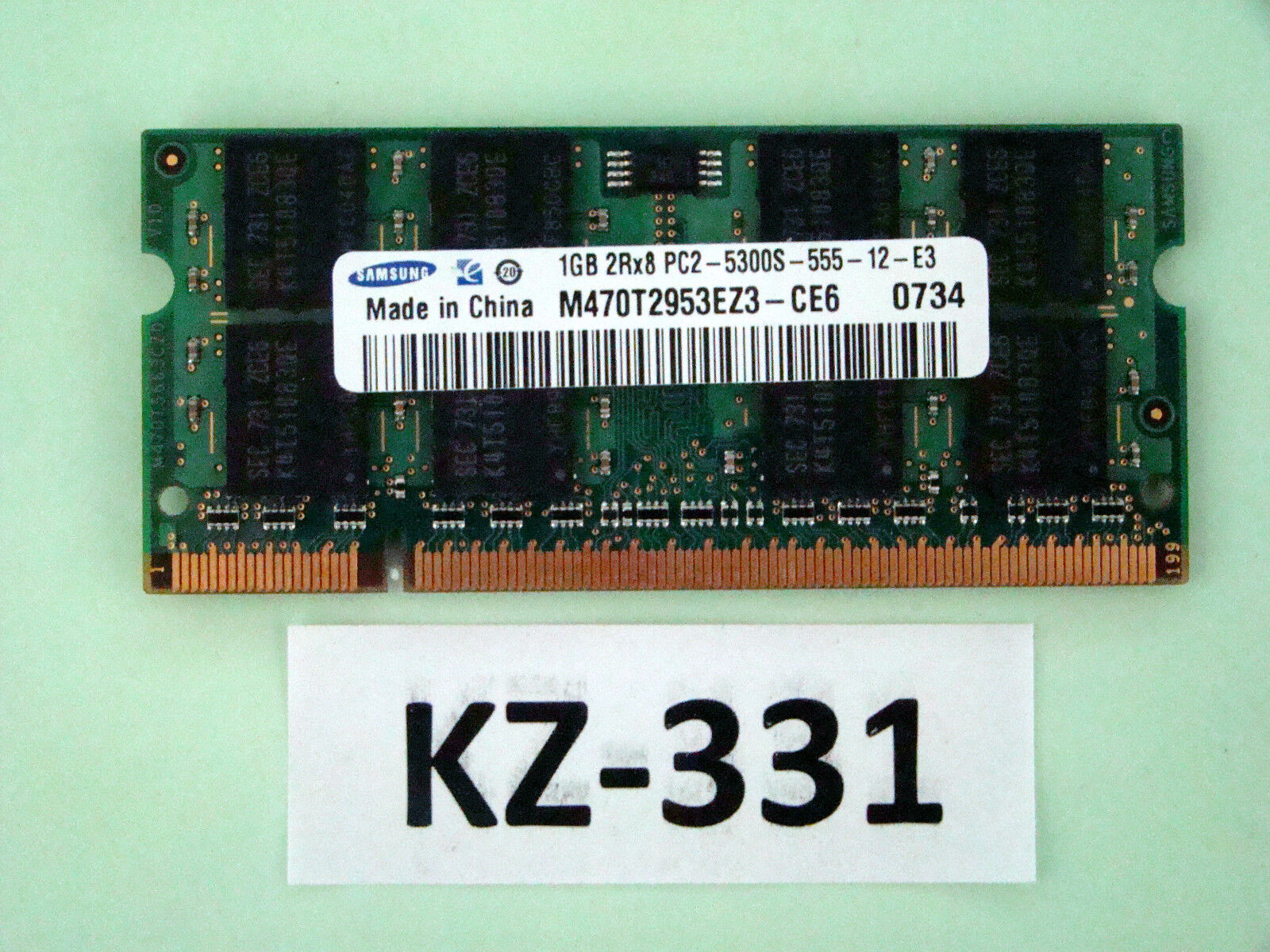 Samsung M470T2953EZ3-CE6 1GB DDR2 PC2-5300S DDR2-667 #KZ-331