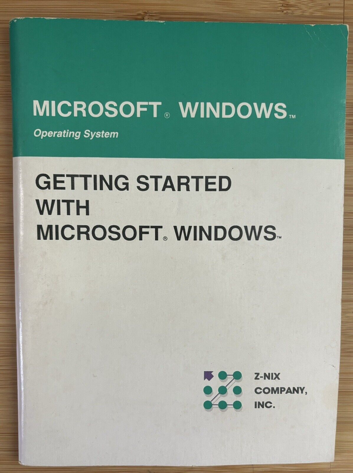 VTG 1990s Microsoft Windows Operating System 3.1 User Guide Manual Booklet EUC