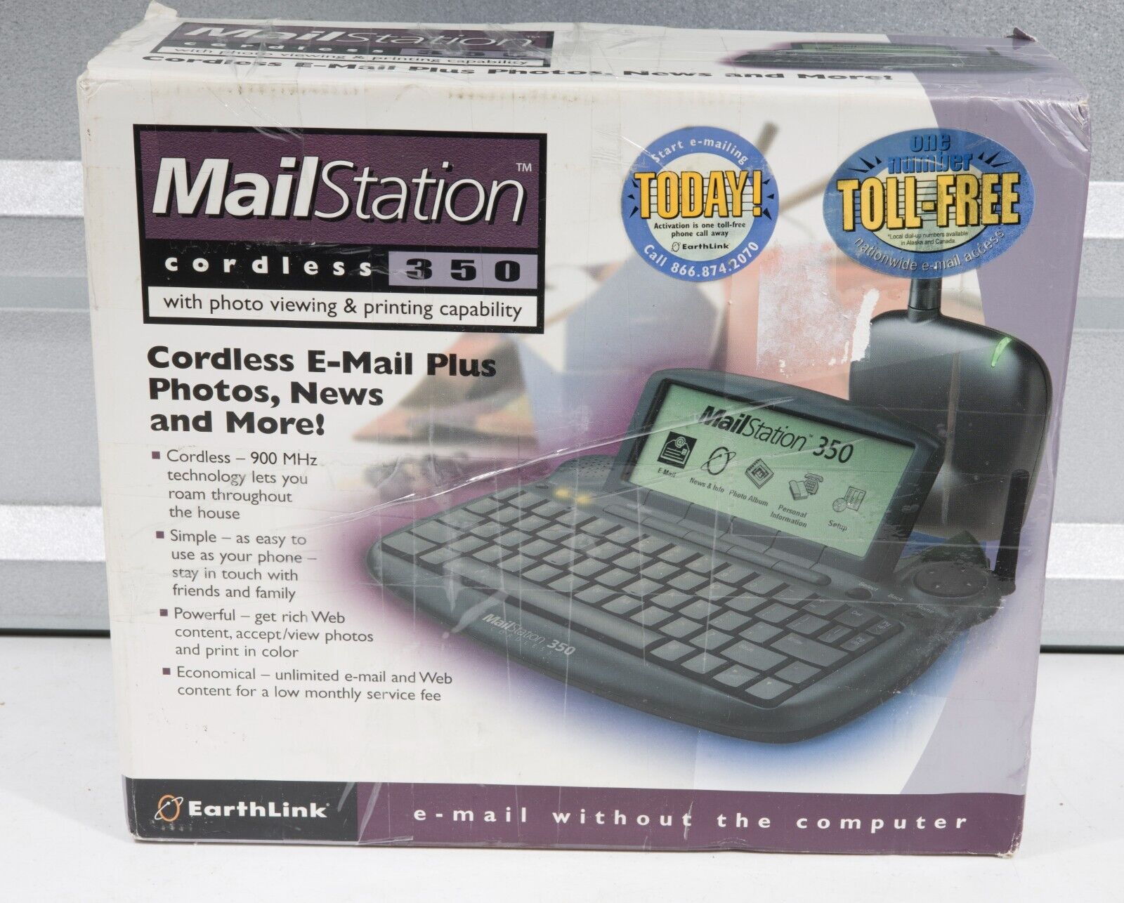Vintage Earthlink CEDCO MailStation 350 Cordless email