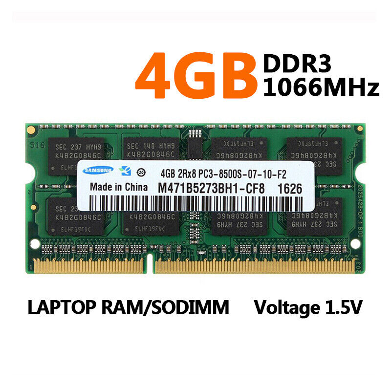 Samsung 4GB 8GB 16G DDR3/3L 1066 1333 1600 1866 Mhz 204PIN Laptop SODIMM Ram LOT