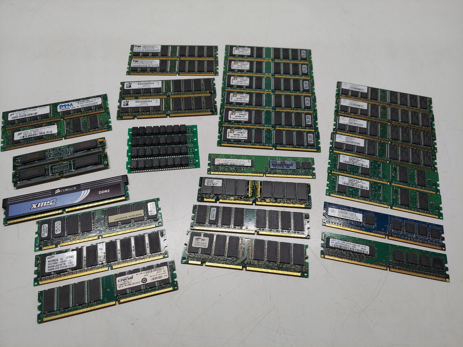 LOT Memory Modules DDR333 PC100 DDR266 PC2700 PC2 4200 PC3200 DDR400 Vintage