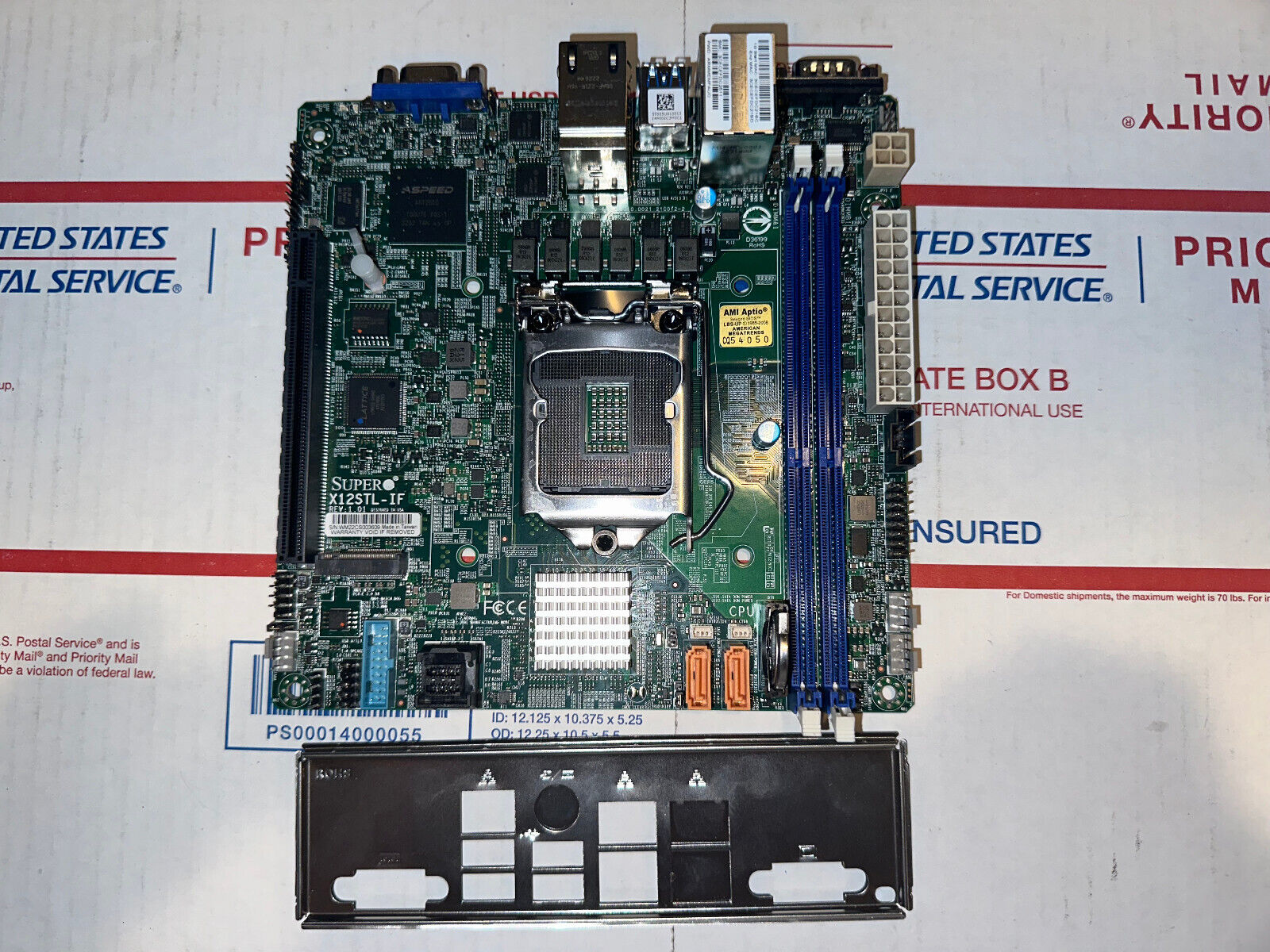 Supermicro MBD-X12STL-IF Mini ITX Xeon Server Motherboard LGA 1200 Intel C252