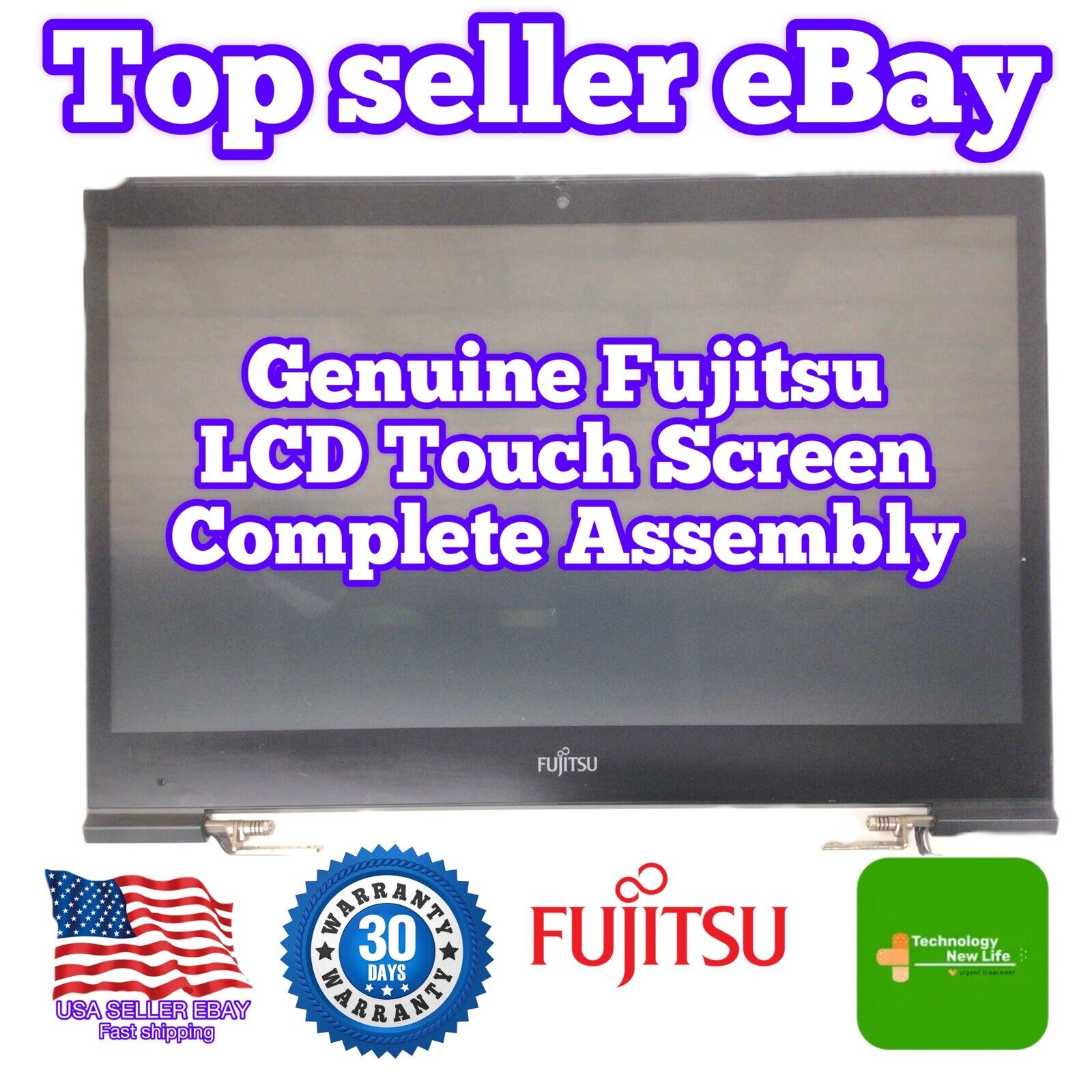 Fujitsu Lifebook U745 Complete LCD Assembly Tested and Working OEM GENUINE