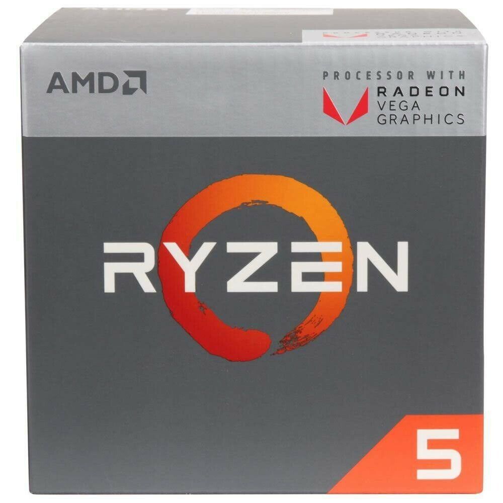 AMD RYZEN 5 2400G 3.6GHZ QUAD CORE AM4 SOCKET CPU PROCESSOR YD2400C5M4MFB USA