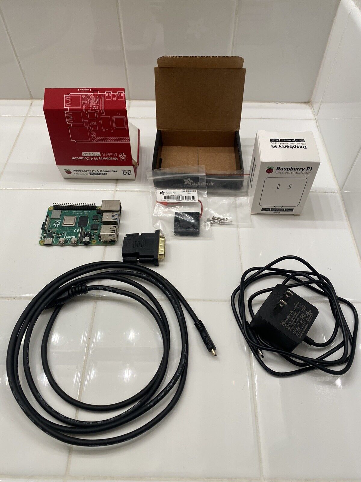 Raspberry Pi 4 Model B 2GB With Power Supply, 32GB Micro SD,Fan, HDMI And More