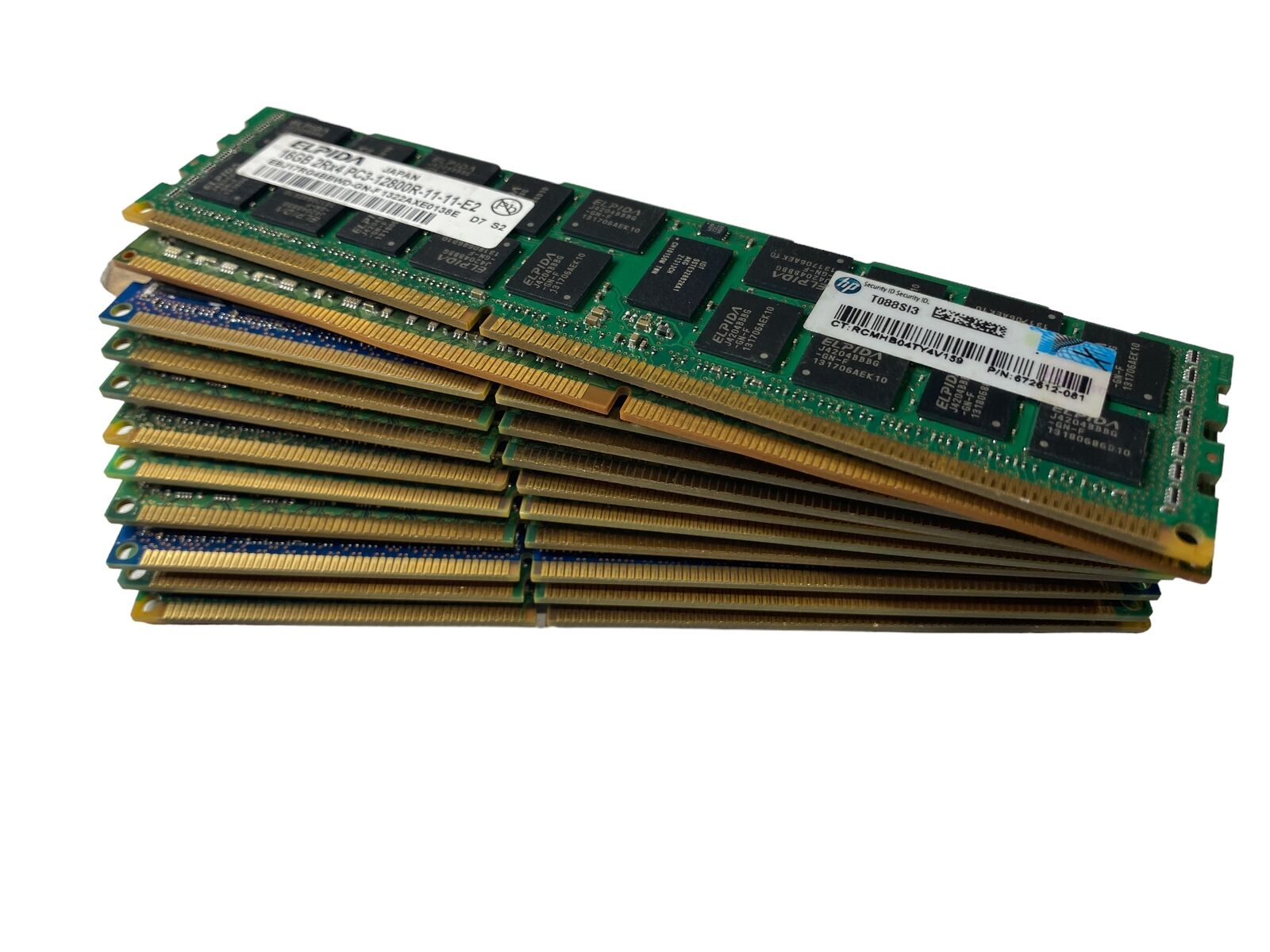 Mixed Brands Sever RAM 16Gb | 2Rx4 PC3-12800R | Lot of 11