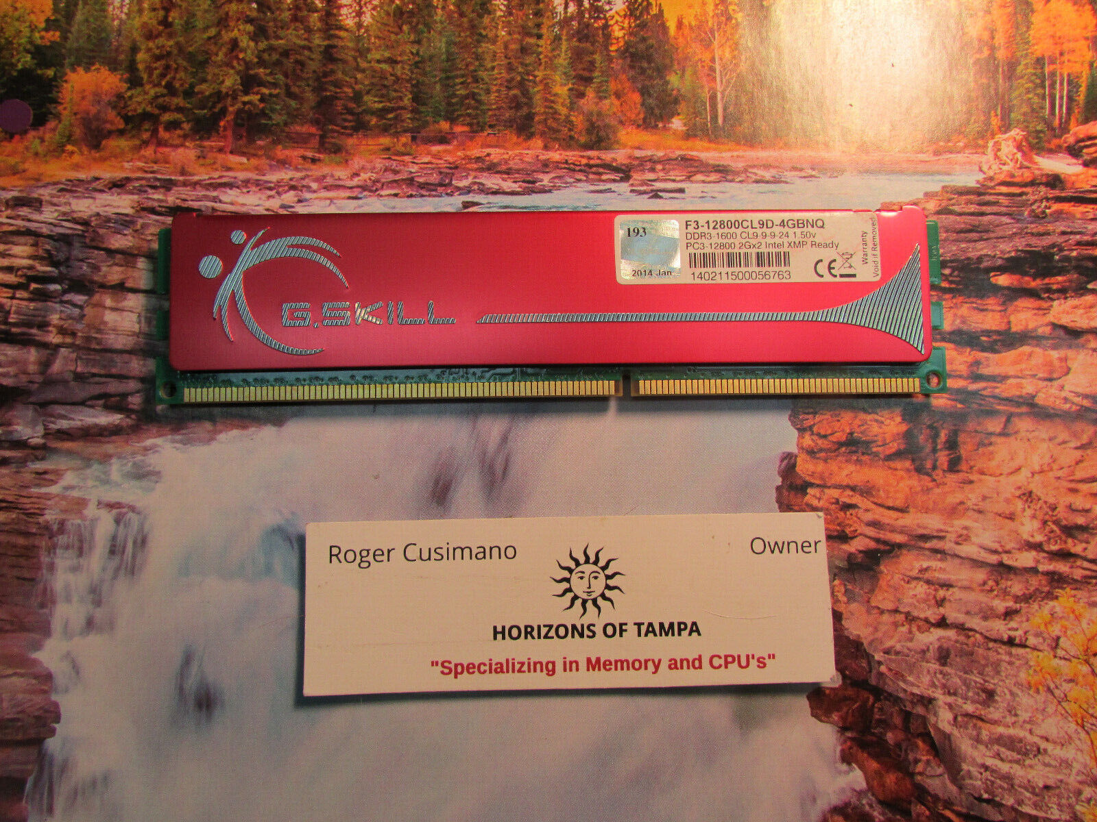 2GB G. SKILL F3-12800CL9D-4GBNQ DDR3 DESKTOP RAM MEMORY - SINGLE