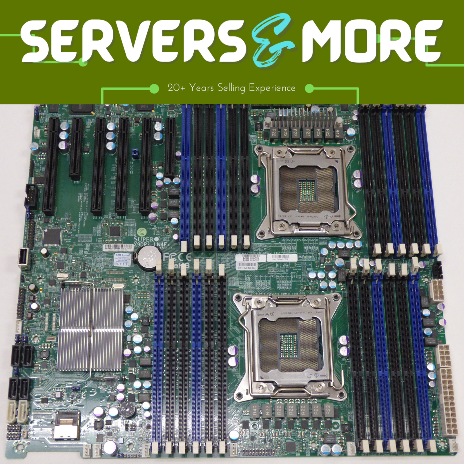 Supermicro X9DRi-LN4F+ Server Board | Dual LGA 2011 | Up to 1.5TB DDR3 LRDIMM