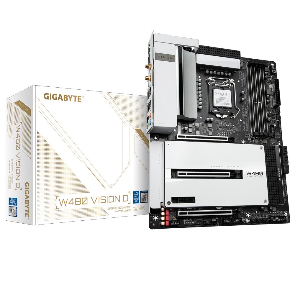 Gigabyte W480 Vision D Intel LGA 1200 ATX DDR4 Motherboard
