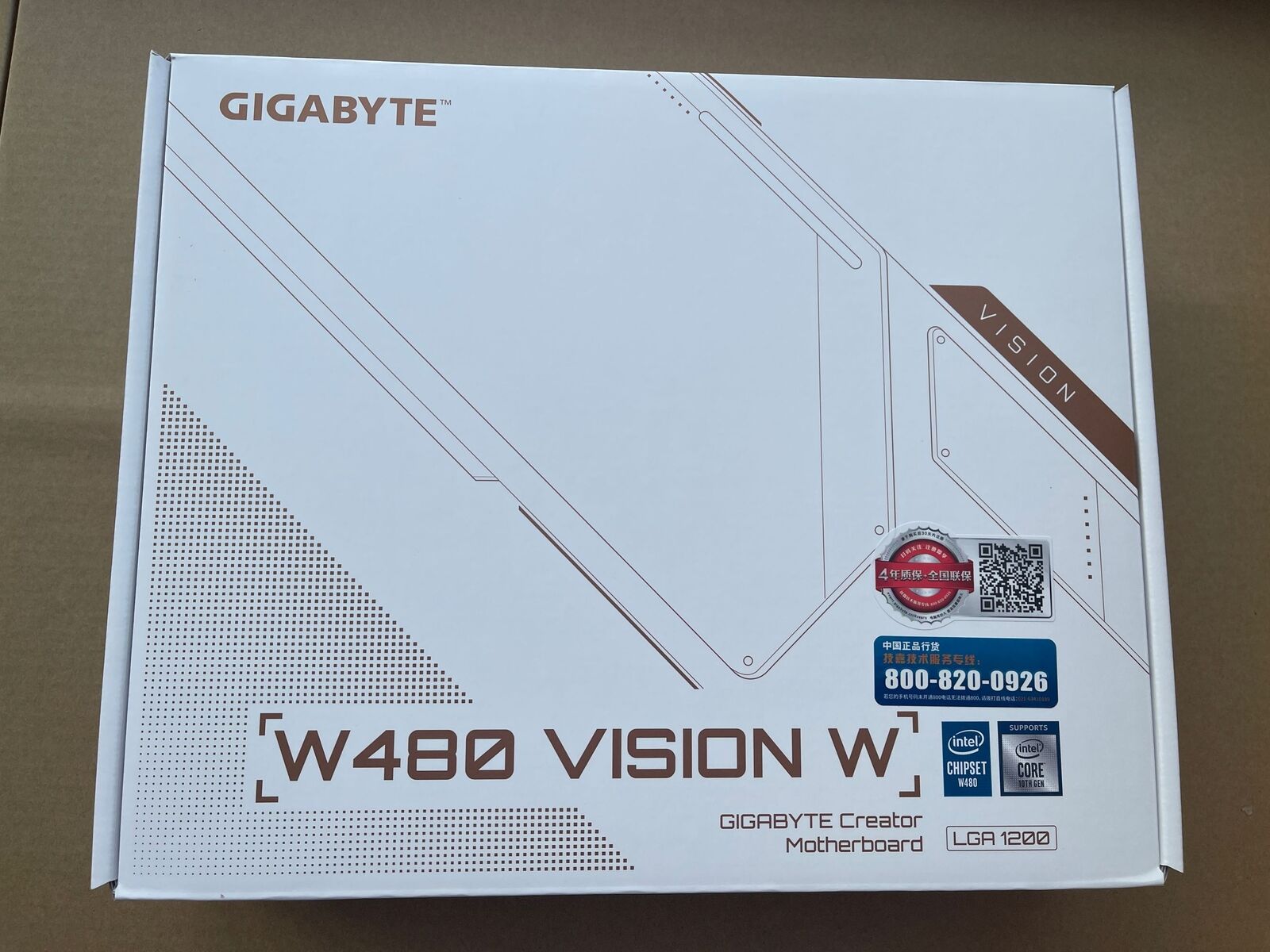 Gigabyte W480 Vision W LGA1200 Mainboard Support Intel 10/11th core w1200 w1300