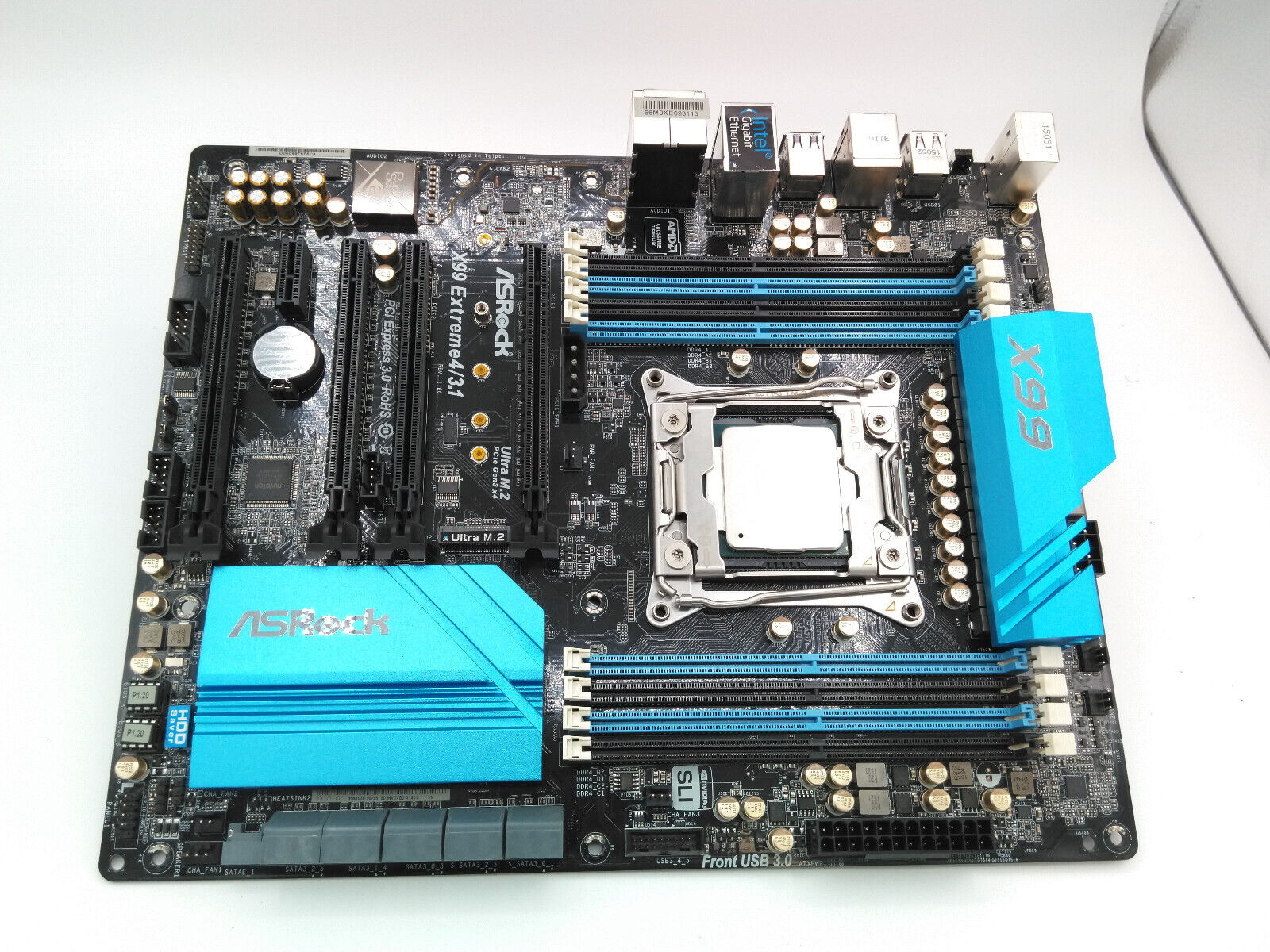 ASROCK Gaming Motherboard X99 EXTREME4/3.1 with Intel i7-5820K @ 3.3 GHZ
