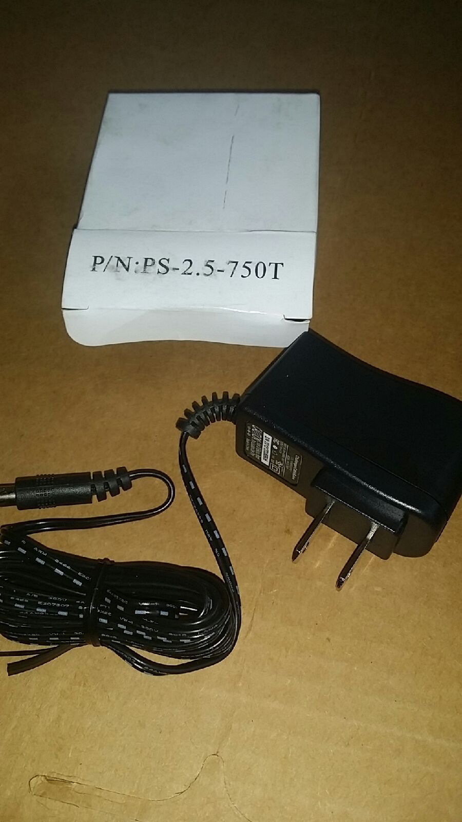 Challenger Cable (10) (Model# HK-N109-U120-LH) Power Adapter 12VDC 0.75A PS-2.5-