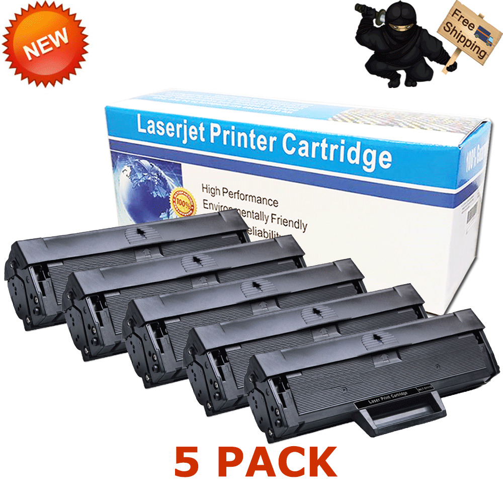5 Pack New  MLT-D111S Toner Cartridge for Samsung Xpress M2020W M2070FW Printer