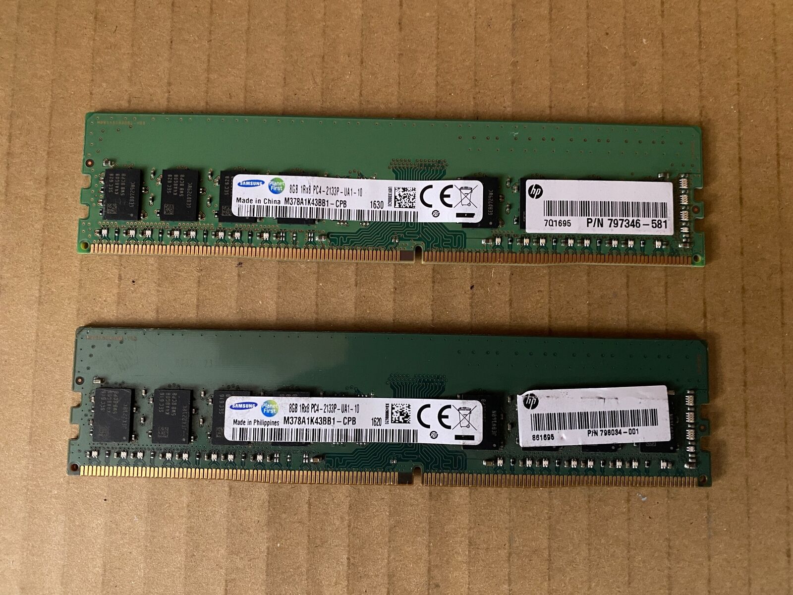 LOT 2 SAMSUNG M378A1K43BB1-CPB DDR4 PC4-17000 2133MHZ RAM I5-1(33)