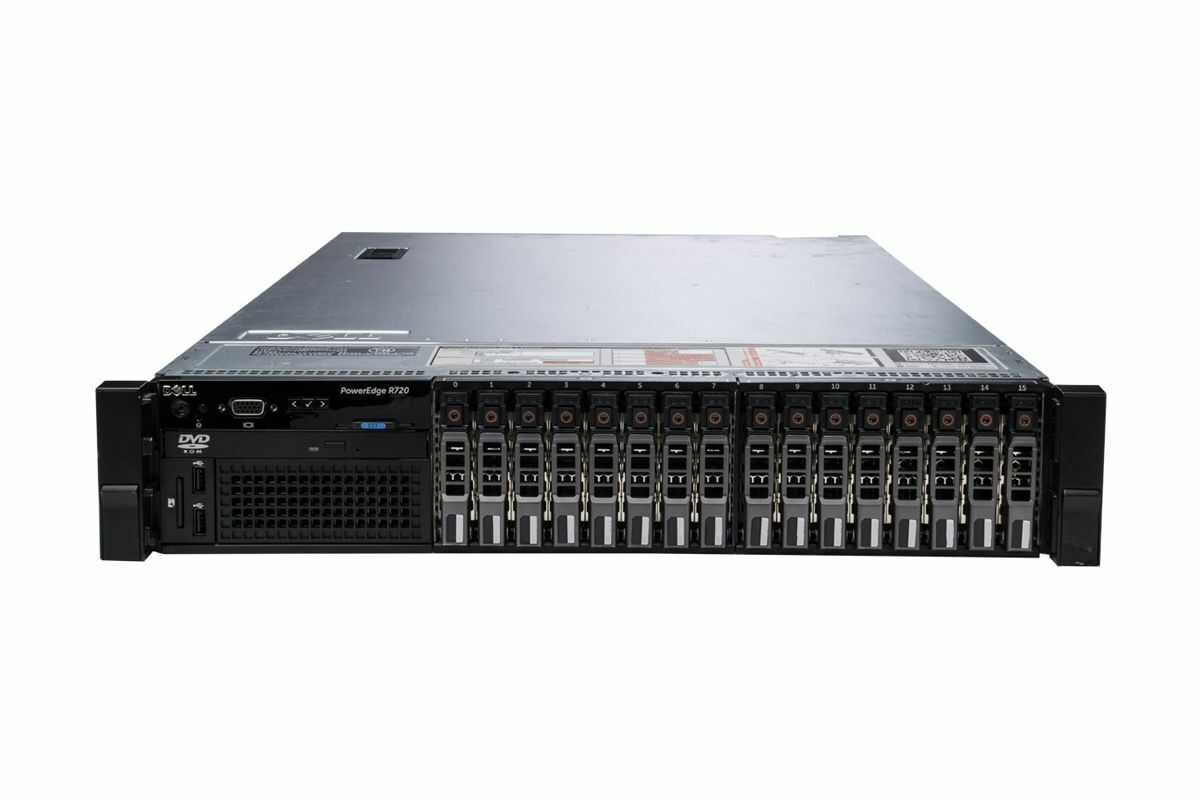 Dell PowerEdge R720 2x 10C E5-2660v2 2.20GHz 32GB Ram 16x 1TB 7.2K HDD Server