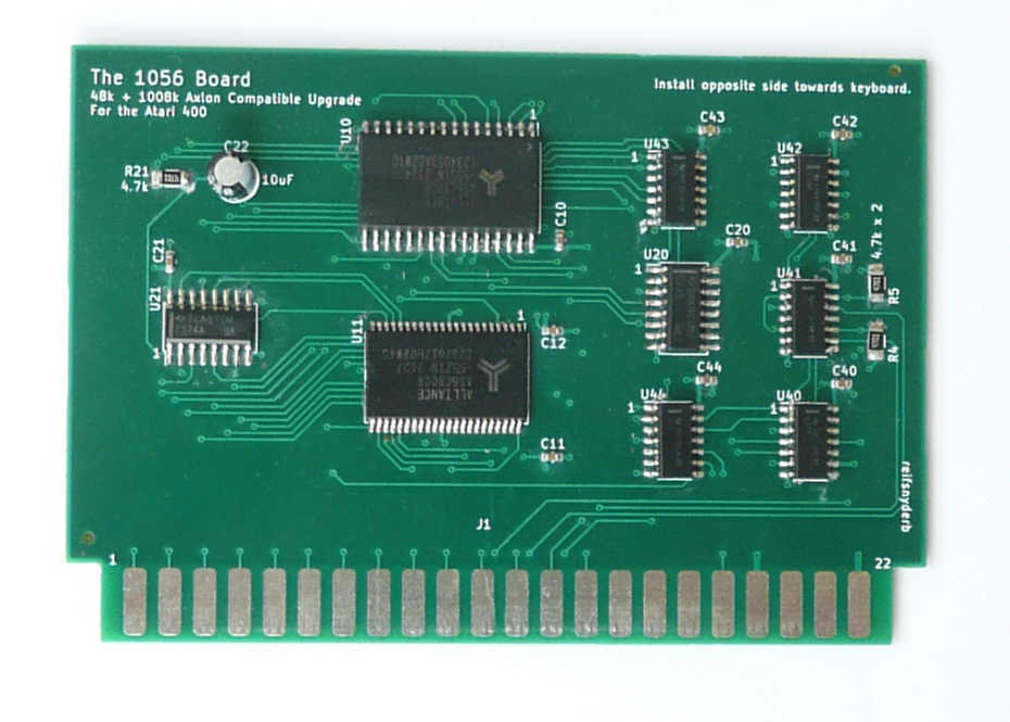 The 1056 Board -- Atari 400 1056k Memory Upgrade