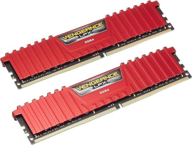 Corsair CMK4GX4M1A2666C16R Vengeance LPX 4GB 1x4GB DDR4 2666MHz Memory Red RAM