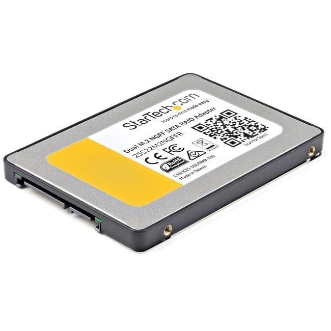 StarTech.com Dual M.2 SATA Adapter with RAID - 2x M.2 SSDs to 2.5in SATA (6Gbps)
