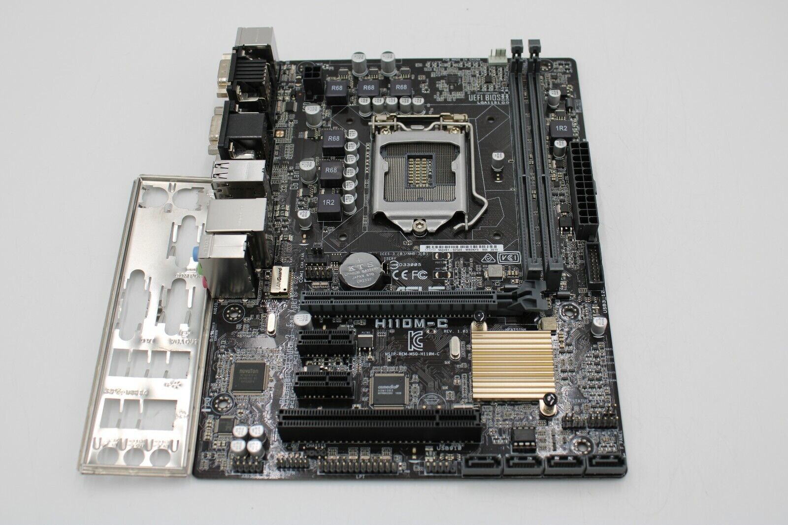 Asus H110M-C Rev 1.03 mATX Desktop Motherboard LGA 1151/Socket H4 DDR4 SDRAM
