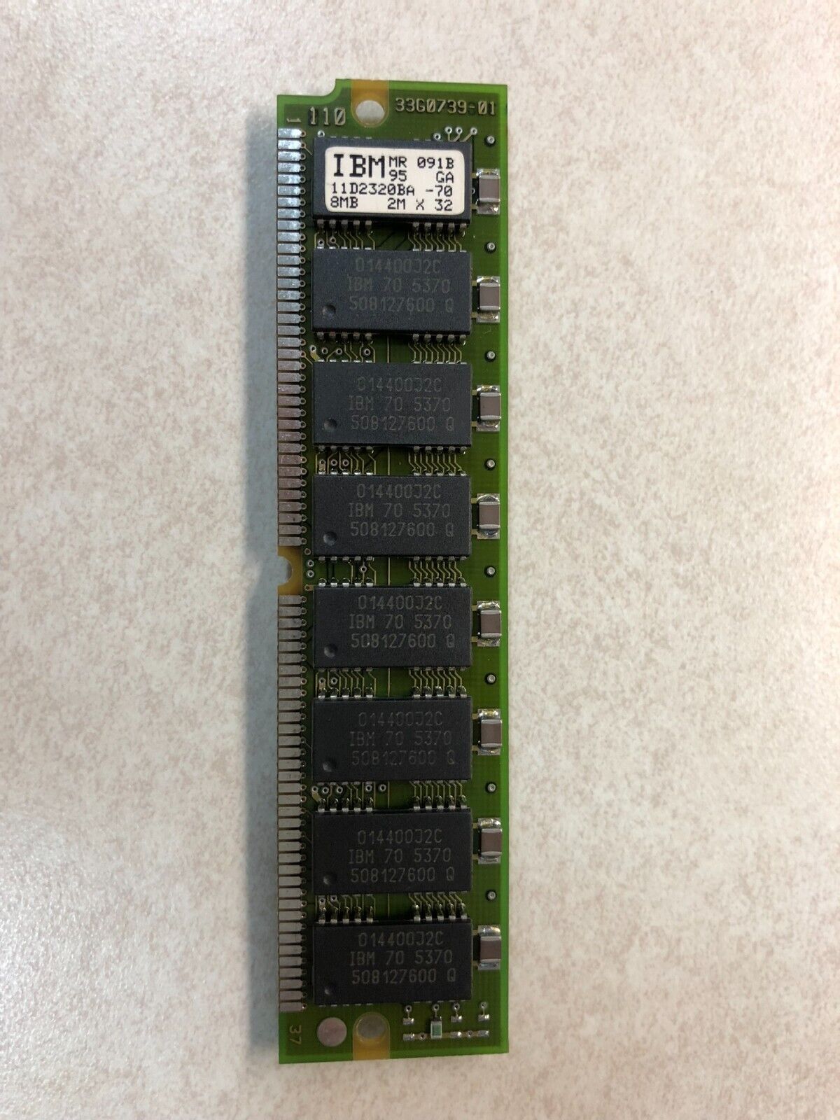 8MB Original IBM 11D2320BA 2MX32 70nS RAM Memory 72 Pin 27H5201 50H4675