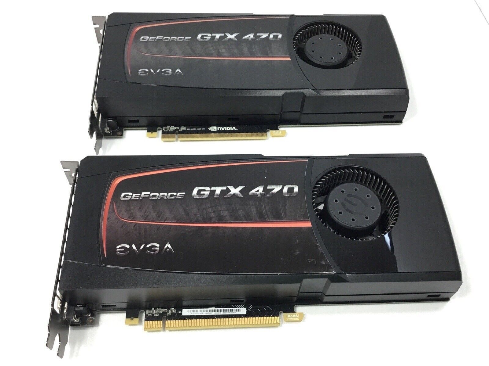 2 - EVGA Nvidia GeForce Graphics Cards GTX 470 For Parts or Rebuild