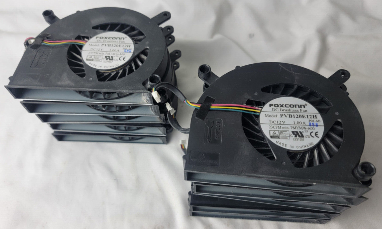 x10 OEM Dell OptiPlex 7490 FOXCONN All In One 4wire Cooling Fan PVB120E12H RH3C7
